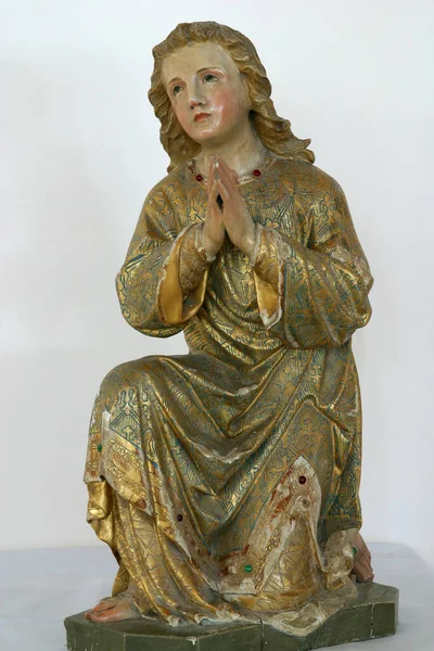 Ange Statue Dans Église Saint Matthieu Apôtre Evangéliste Stitar Croatie — Photo