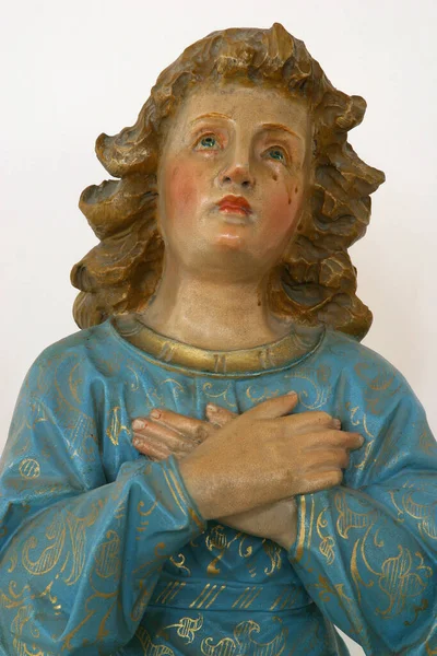 Ангел Статуя Церкви Апостола Матфея Евангелист Ститаре Хорватия — стоковое фото