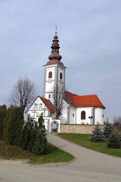 Kostel Navštívení Panny Marie Donji Visnjica Chorvatsko — Stock fotografie