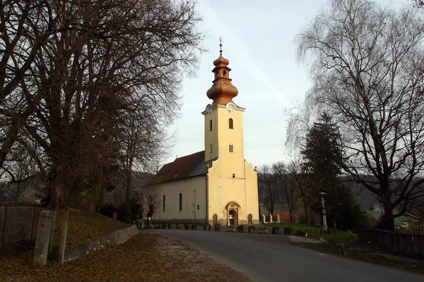 Kyrkan Antagandet Jungfru Maria Bednja Kroatien — Stockfoto