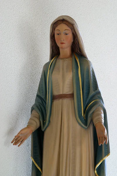 Jomfru Maria Statue Fransiskanerklosteret Søstre Den Rene Unnfangelse Zagreb Kroatia – stockfoto