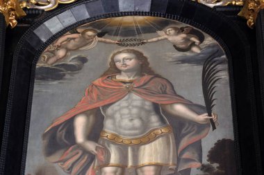 Hırvatistan 'ın Zagreb kentindeki İskenderiyeli Aziz Catherine Kilisesi' nde Aziz Vitus sunağı