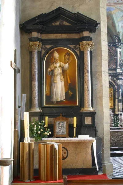 Santíssimo Aloysius Stepinac Altar Igreja Assunção Virgem Maria Remete Zagreb — Fotografia de Stock