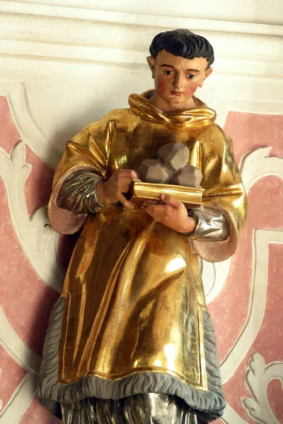 Der Heilige Stephen Protomartyr Statue Auf Dem Altar Des Heiligen — Stockfoto