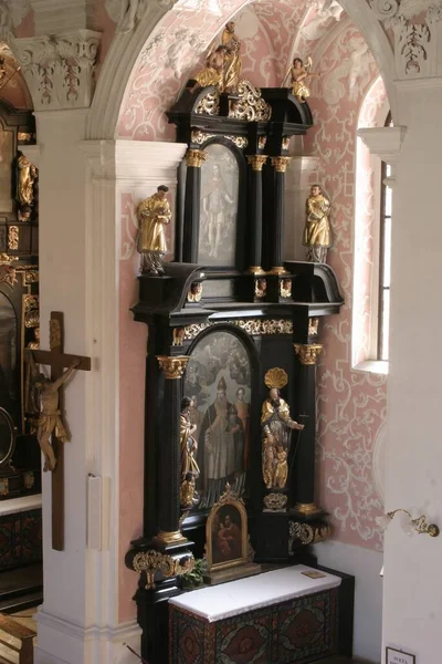 Altar Saint Dionysius Church Saint Catherine Alexandria Zagreb Croatia — Stock Photo, Image