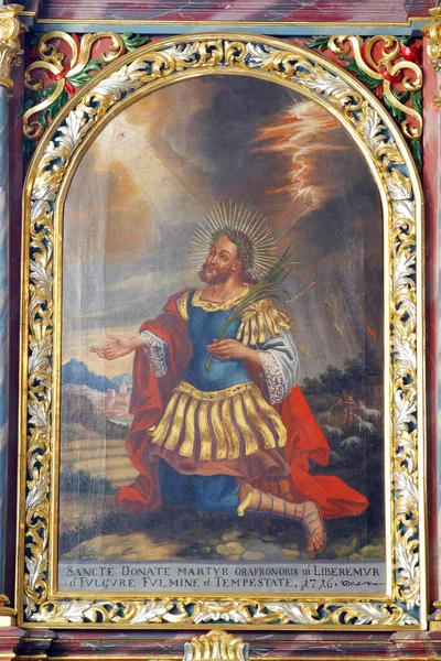 Sint Donatus Altaar Kerk Van Hemelvaart Van Maagd Maria Remete — Stockfoto