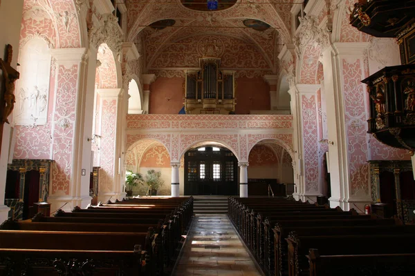 Igreja Santa Catarina Alexandria Zagreb Croácia — Fotografia de Stock