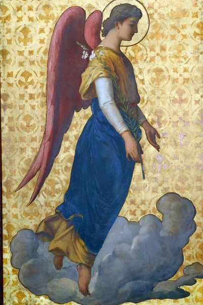 Archangel Gabriel Annarticulation Virgin Mary Detail Iconostasis Greek Catholic Cathedral — 图库照片