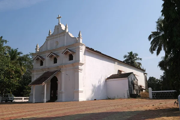 Igreja Católica Saint Blaise Gandaulim Goa Índia — Fotografia de Stock