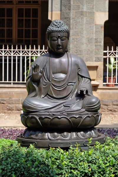Staty Buddha Vid Ingången Till Prince Wales Museum Känd Som — Stockfoto