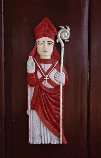 Blaise Dörren Till Blaise Katolska Kyrkan Gandaulim Goa Indien — Stockfoto