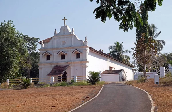 Kościół Błażeja Gandaulim Goa Indie — Zdjęcie stockowe