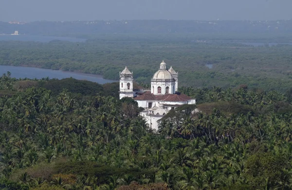 Old Goa Mandovi River Church Cajetan Goa India — Stock Photo, Image