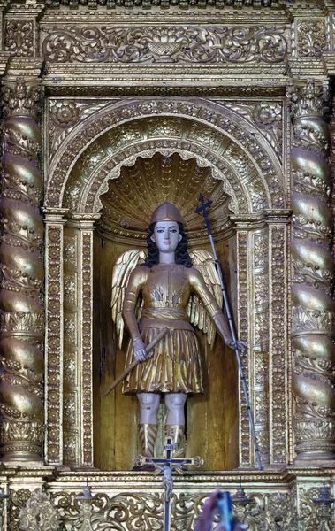 Arcangelo Michael Altar Basilica Bom Jesus Old Goa Velha Goa — Foto Stock