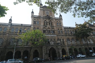 Mahatma Gandhi Yolu, Kala Ghoda, Fort, Mumbai, Hindistan 'daki Sömürge Dönemi Elf Koleji