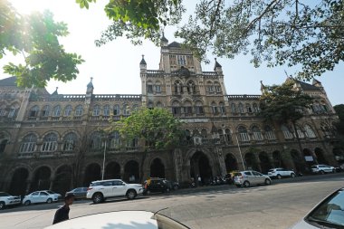 Mahatma Gandhi Yolu, Kala Ghoda, Fort, Mumbai, Hindistan 'daki Sömürge Dönemi Elf Koleji