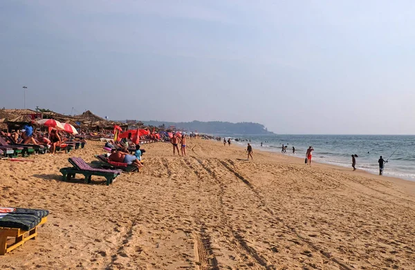 Candolim Sahili Kuzey Goa Hindistan — Stok fotoğraf