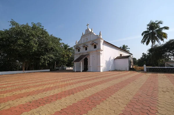 Igreja Católica Saint Blaise Gandaulim Goa Índia — Fotografia de Stock
