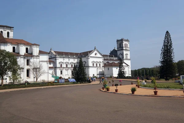Katedrali Skenderiyeli Catherine Eski Goa Goa Hindistan Adanmış Bir Katedraldir — Stok fotoğraf