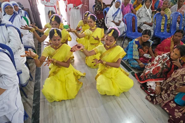 Messe Église Notre Dame Lourdes Kumrokhali Bengale Occidental Inde — Photo