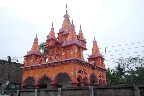 Hindoe Tempel Kumrokhali Dorp West Bengalen India — Stockfoto