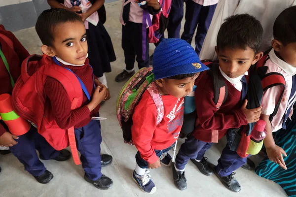 Kinder Der Pater Ante Gabric Mittelschule Kumrokhali Westbengalen Indien — Stockfoto