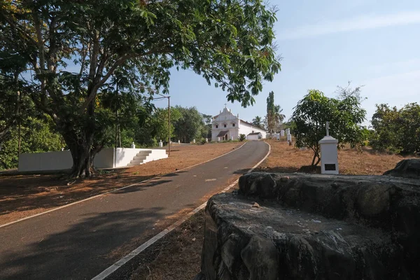 Igreja Católica Saint Blaise Gandaulim Goa Índia — Fotografia de Stock