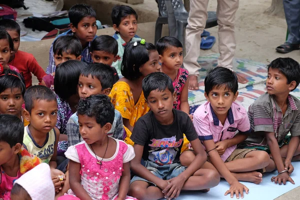 Παιδιά Στο Σχολείο Στο Kumrokhali Δυτική Βεγγάλη Ινδία — Φωτογραφία Αρχείου