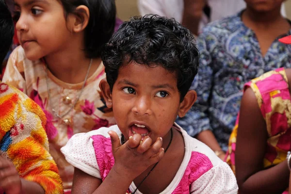 Děti Škole Kumrokhali Západní Bengálsko Indie — Stock fotografie