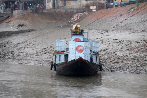 Bateaux Touristiques Commençant Leurs Excursions Touristiques Sundarbans Bengale Occidental Inde — Photo