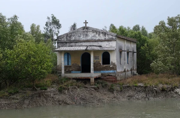 Chiesa Cristiana Nel Sundarbans National Park West Bengal India — Foto Stock