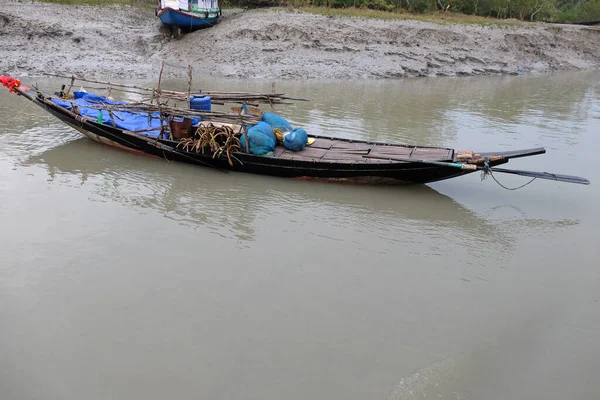 Roddbåt Träskområden Sundarbans Unesco Världsarvslista Indien — Stockfoto