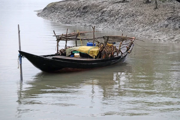 Roddbåt Träskområden Sundarbans Unesco Världsarvslista Indien — Stockfoto