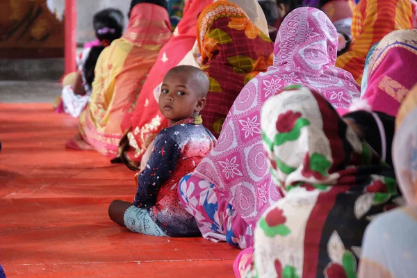 Niños Misa Una Iglesia Chunakhali Bengala Occidental India —  Fotos de Stock