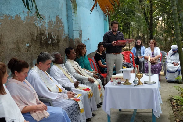 Messe Grab Des Kroatischen Missionars Jesuitenpater Ante Gabric Anlässlich Seines — Stockfoto