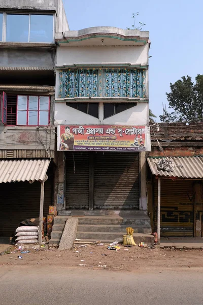 Casa Simples Aldeia Kumrokhali Bengala Ocidental Índia — Fotografia de Stock