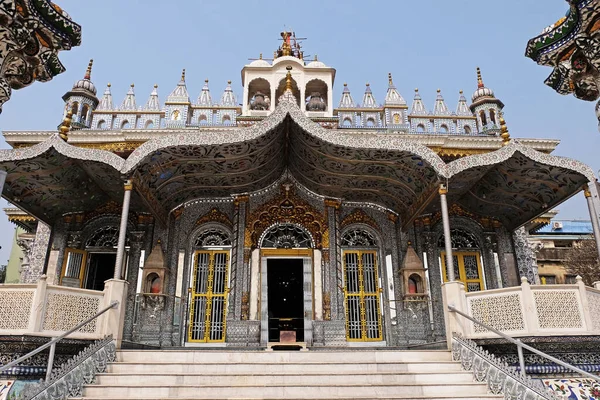 印度西孟加拉邦加尔各答Badridas寺街的Jain寺 又称Parshwanath寺 — 图库照片