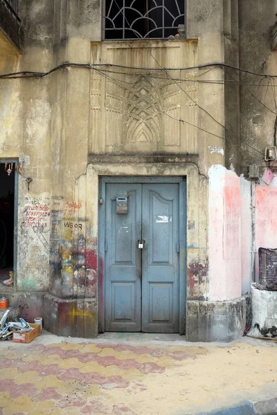 Dörren Till Ett Gammalt Hus Kolkata Indien — Stockfoto