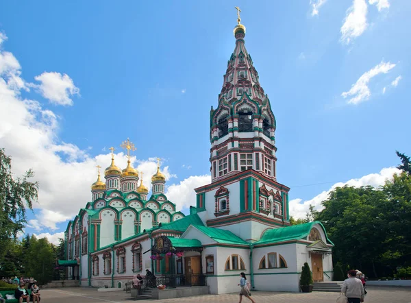 Миколая в Khamovniki (XVII століття). Москва — стокове фото