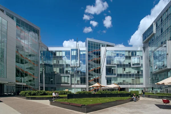 Штаб-квартира Яндекса, современная архитектура дизайна. Москва — стоковое фото