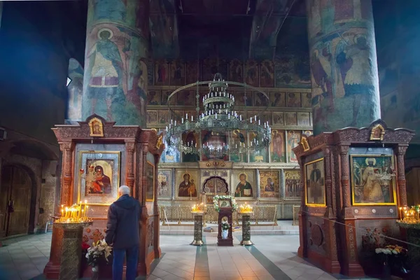 İç kilise. Moskova 'daki Sretensky Manastırı — Stok fotoğraf