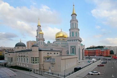 Akşam ışığı Moskova katedral cami.