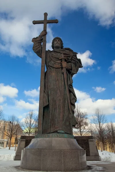 Monument to prince Vladimir the Great in Moscow — Stock Photo, Image