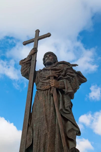 Monument to prince Vladimir the Great in Moscow — Stock Photo, Image