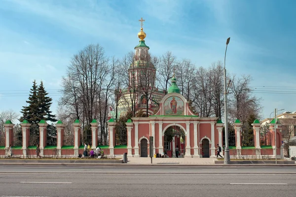 Moskva Rusko Dubna 2018 Církev Kdy Bojovník Ulici Bolšaja Yakimanka — Stock fotografie