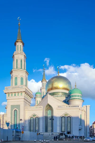 Mosca Russia Febbraio 2020 Moschea Della Cattedrale Mosca Alla Luce — Foto Stock