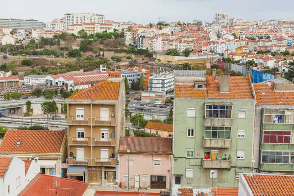 Widok na dach Lizbony — Zdjęcie stockowe