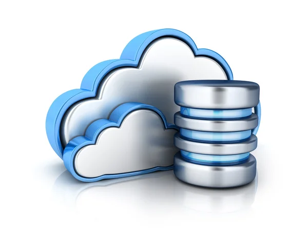 Archiviazione cloud e database — Foto Stock