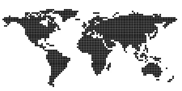 World map cube — Stock Photo, Image