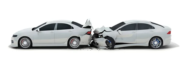 Две автомобильные аварии — стоковое фото